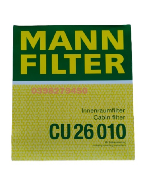 LỌC GIÓ ĐIỀU HÒA MANN FILTER CHO VM GROUP CU26010