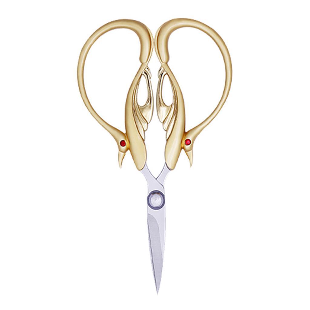 Vintage Style Stainless  Sewing Embroidery Scissors Golden