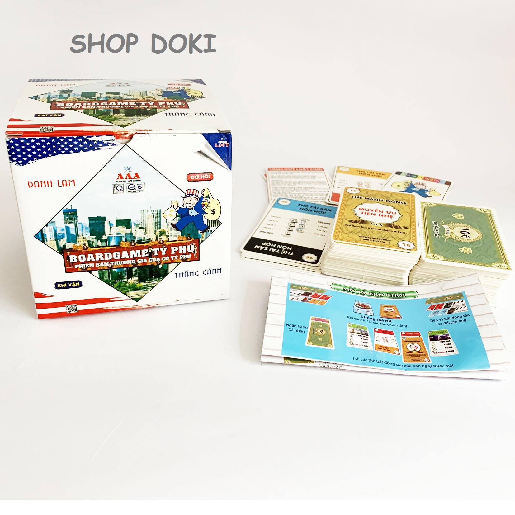 Boardgame Bài Tỷ Phú - Monopoly Deal Việt Hóa