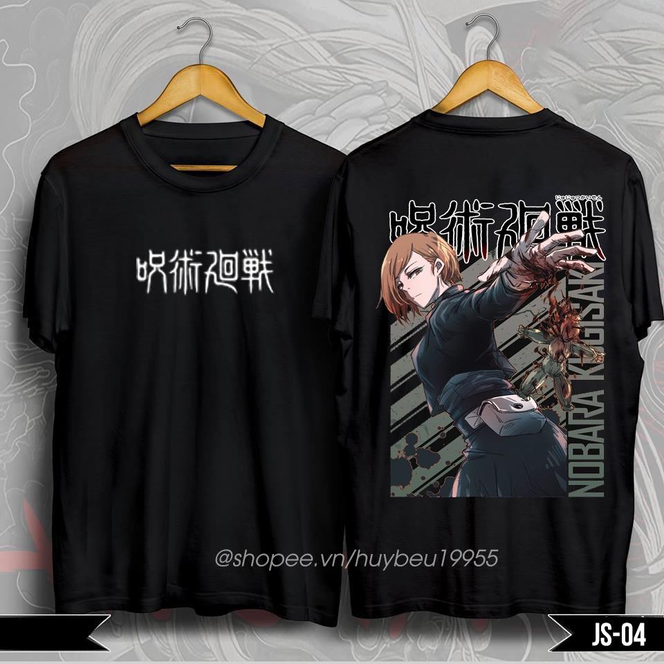 Áo thun anime Jujutsu Kaisen, áo phông in hình jujutsu kaisen chất liệu cotton 4 chiều giá rẻ