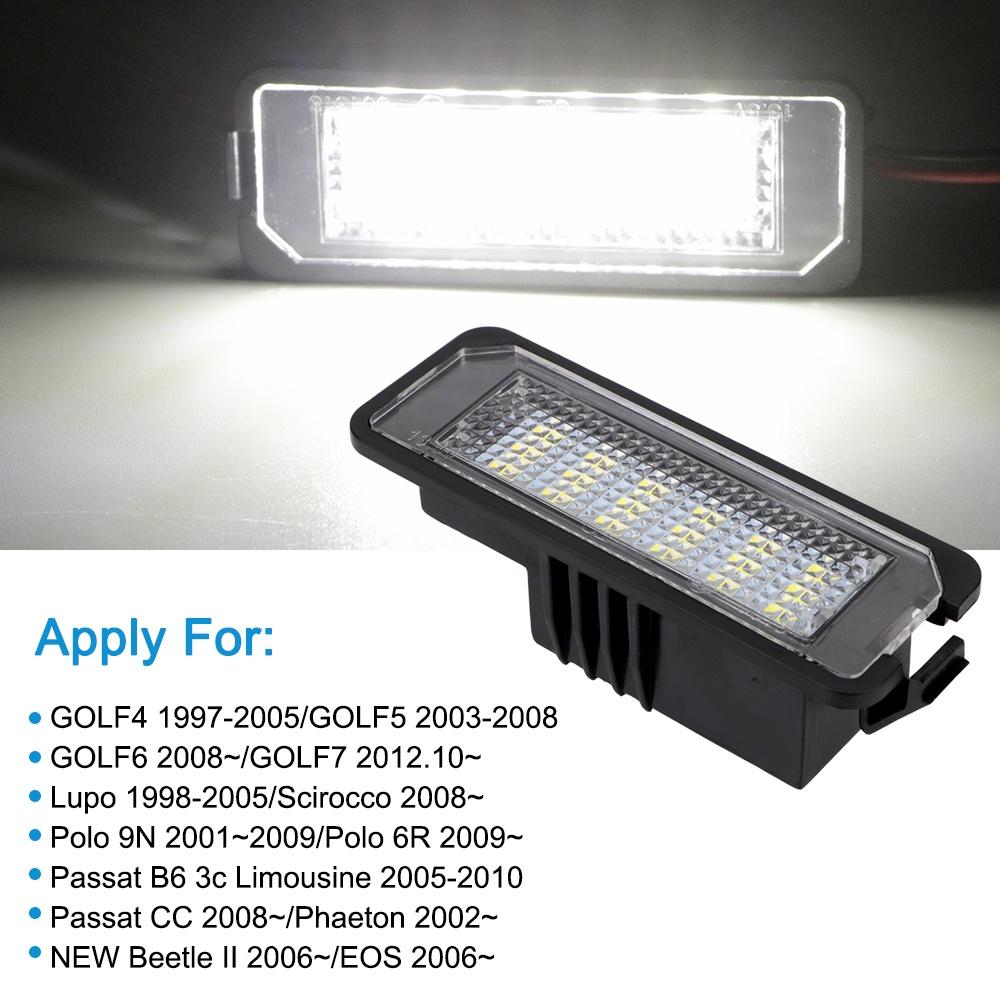 Bộ 2 Đèn Led 12v 6500k 18smd Cho Xe Vw Golf Mk4 Mk5 Mk6 Passat Polo Cc Eos