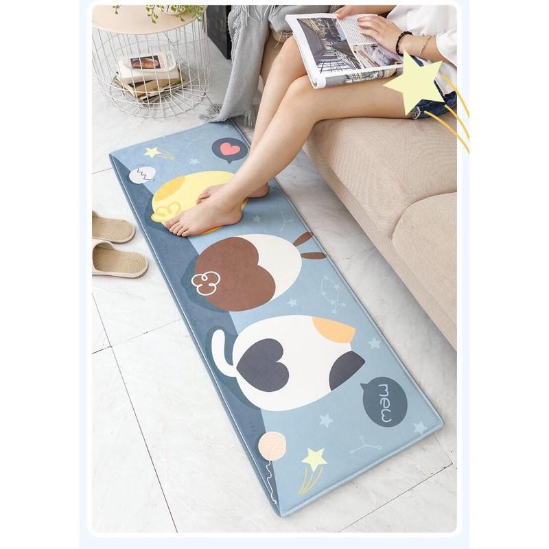 Thảm bếp, thảm cửa, Thảm trang trí xuất Nhật size 45 x120 - Sweethome