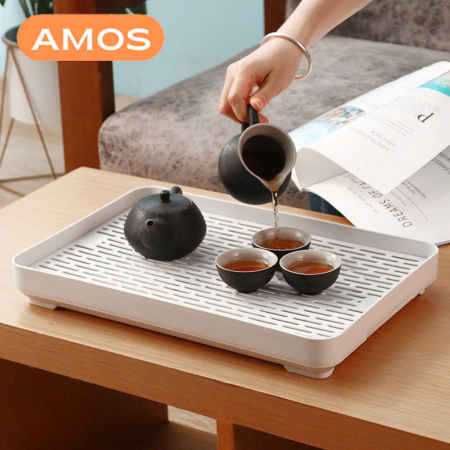 Khay Úp Ly Chén Màu Trắng Giá Úp Cốc Dày Đẹp Có Khay Nhựa Hứng Nước Khay Đựng Có Rổ Thoát Nước Siêu Mỏng Nhẹ Phù Hợp Trang Trí Décor Phòng Hiện Đại Sang Chảnh Và Tiện Dụng
