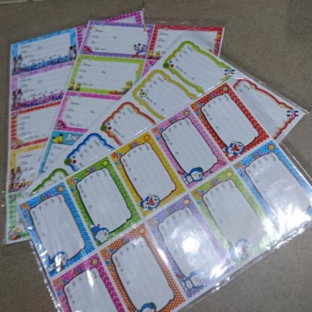 Set 50 nhãn vở cute ngẫu nhiên