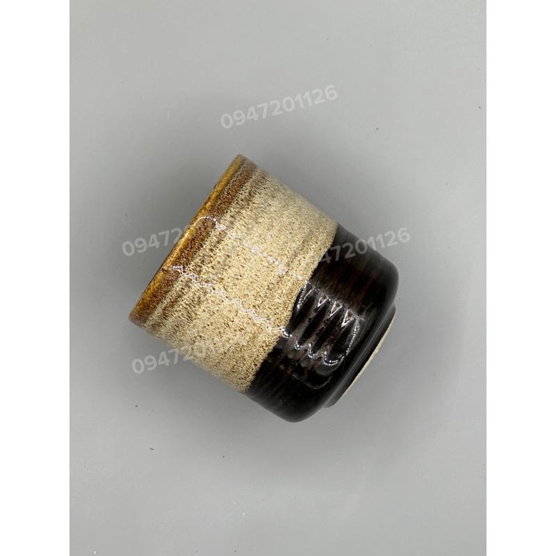 Cốc ly sứ men hoả biến đẹp dáng ganh trụ thẳng 150ml - Cốc ly sứ uống trà cafe bền dầy cao cấp - Gốm Bát tràng
