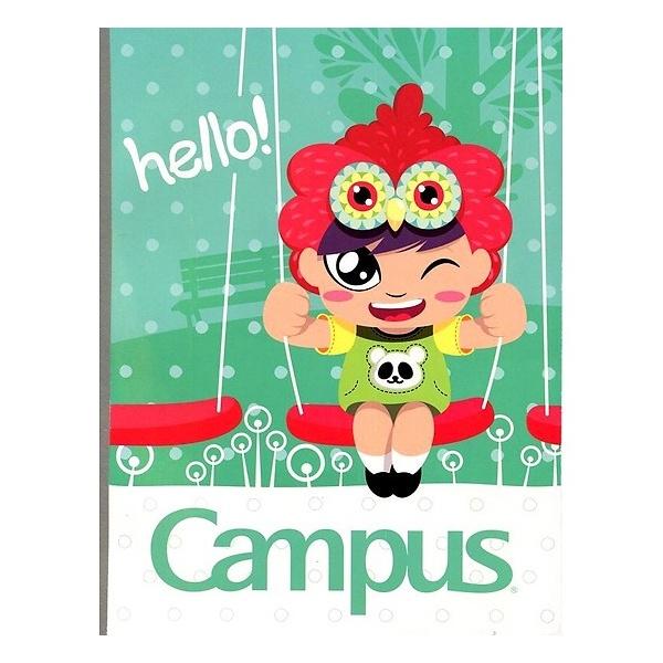 Lốc 5 Vở kẻ ngang có chấm thông minh Campus Happy 80 trang
