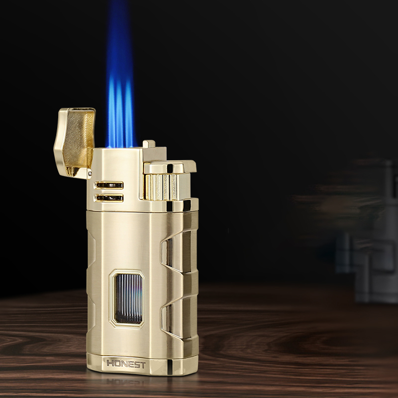 Vỏ Hột Quẹt Bật Lửa Gas Honest BCZ-758 Khò 3 Tia Cực Mạnh - Nhiều màu