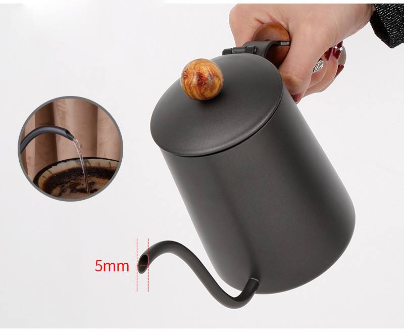 Ấm Pha Trà/Cafe Tay Gỗ