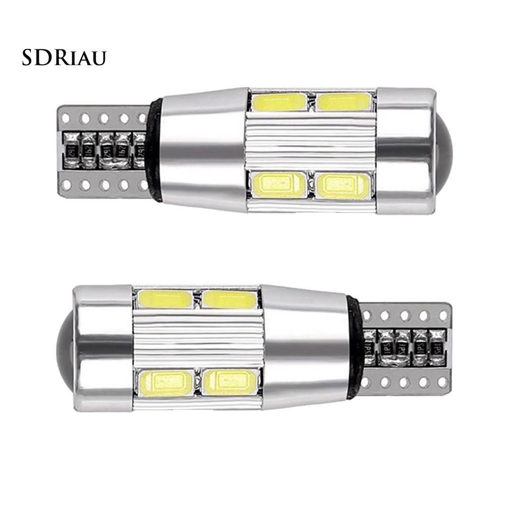 Set 2 đèn bóng LED T10 W5W 5630 cho ô tô