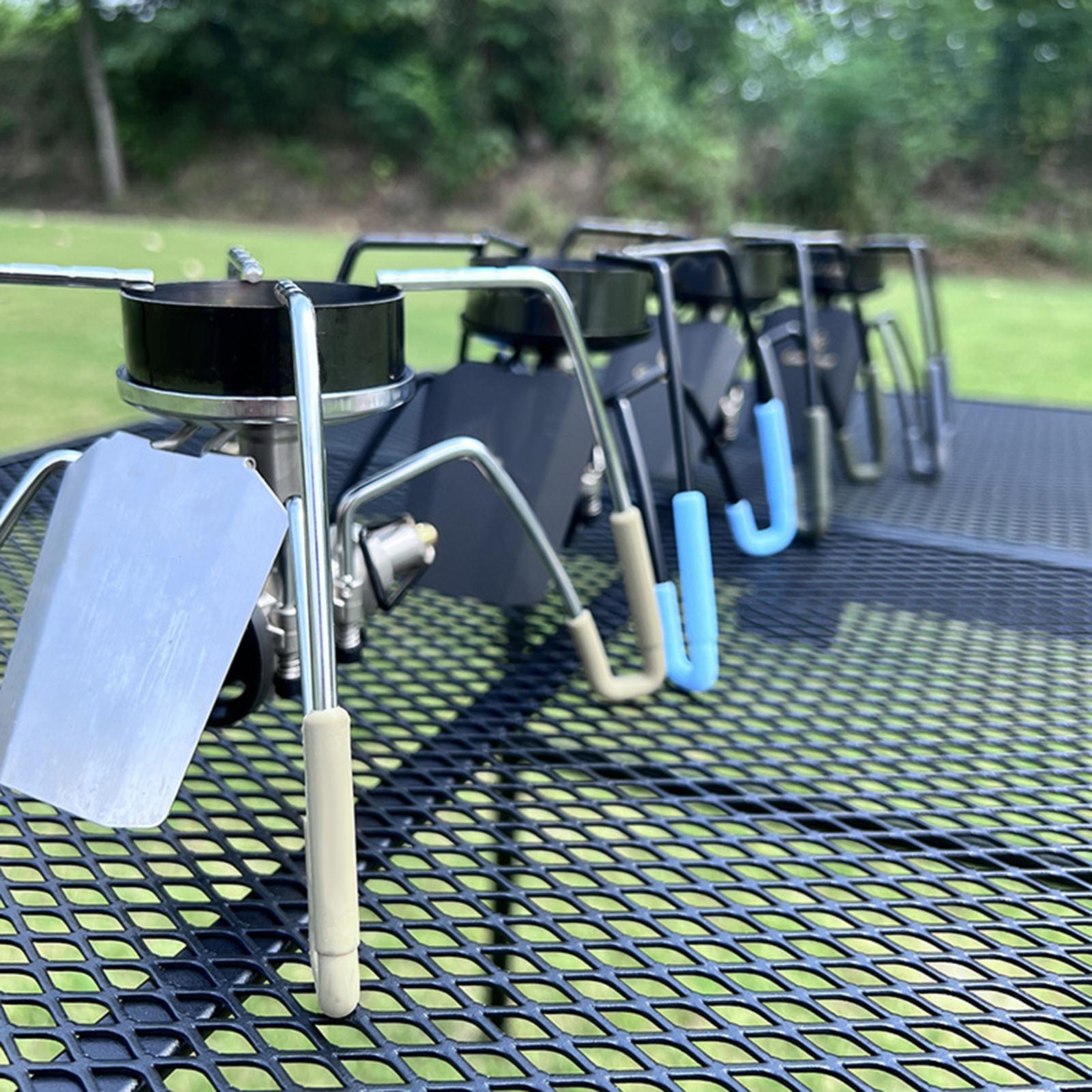 4x Camping  Leg Cover Flexible Silicone Tube for Backpacking BBQ Hiking