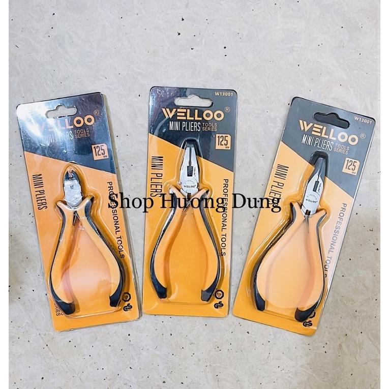 Kìm điện kìm cắt kìm nhọn mini 5” Welloo