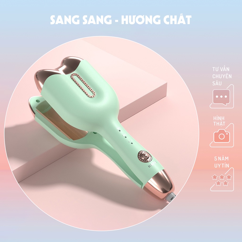 Máy Uốn Tóc Gợn Sóng Xoăn Size 32mm Máy Bấm Tóc Hình Móng Vuốt Mèo Dễ Thương