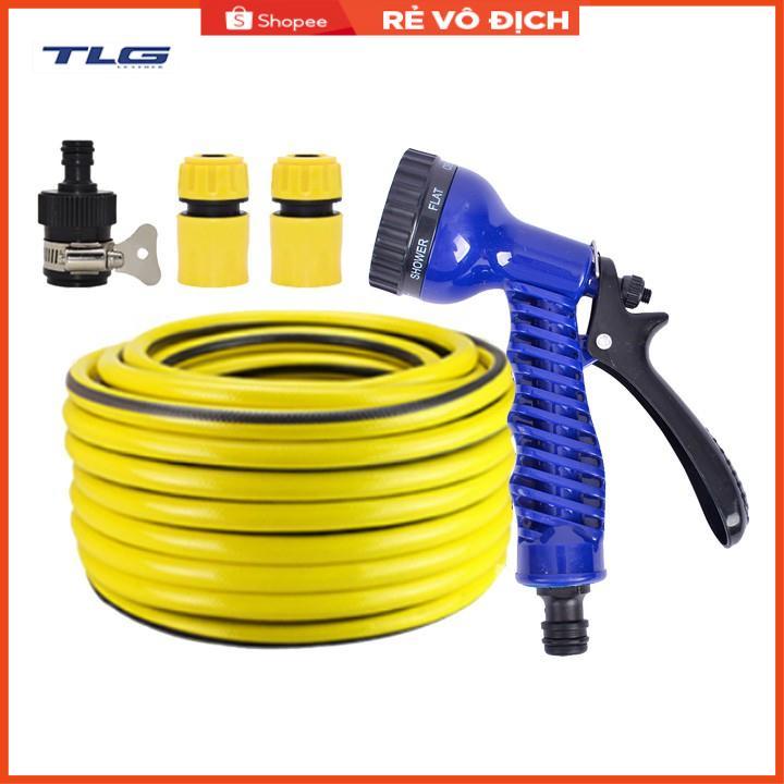 Bộ dây tăng áp 3 lần vòi xịt nước rửa xe, tưới cây loại 15m 206843