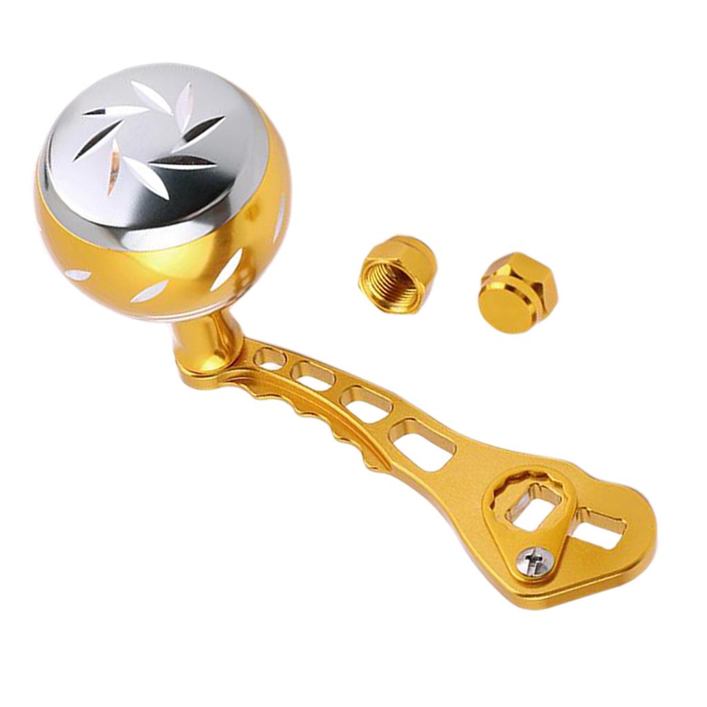 Fishing Reel Handle Ball Knob & Handle for S/D/A/H Spinning Reel Golden