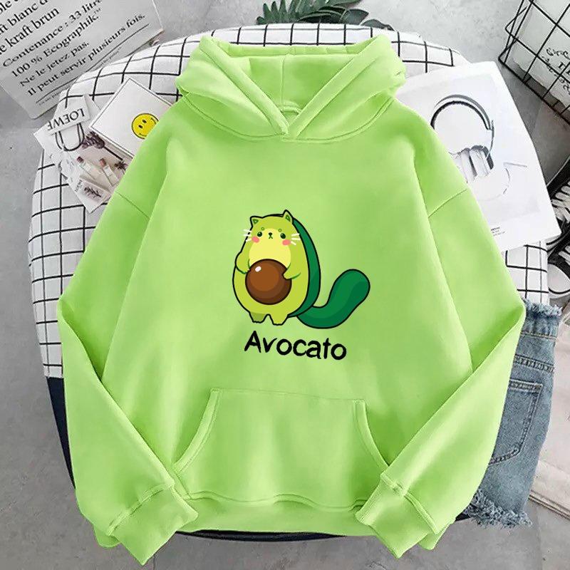 ÁO HOODIE NAM NỮ IN BƠ AVOCATO (NHIỀU MÀU)