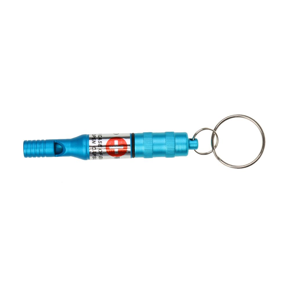 Mini Emergency Survival Whistle Keychain Outdoor Camping Hiking Tool - 4 Colors