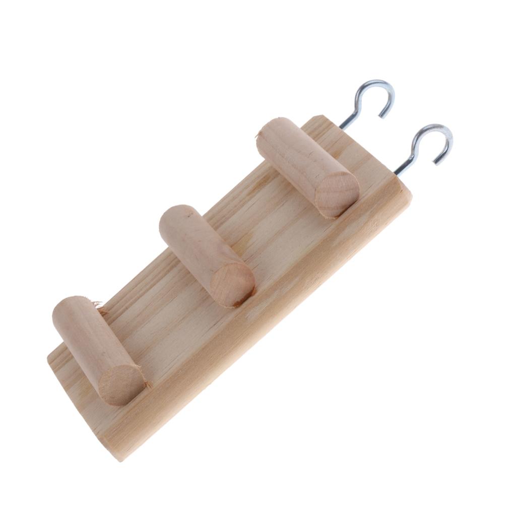 Hamster Chew Toy Wooden Hanging Climbing Ladder For Small Pet Mouse Rat Mice