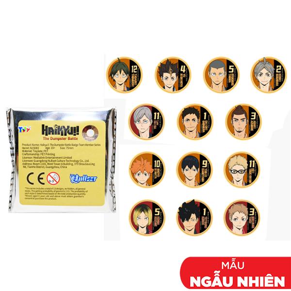 Huy Hiệu Trang Trí Haikyuu - Team Member - Nullset - ToTy NK05 (Mẫu Sản Phẩm Bên Trong Là Ngẫu Nhiên)