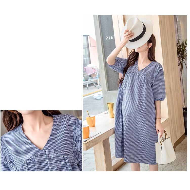 VÁY CARO CỔ TIM TAY BO