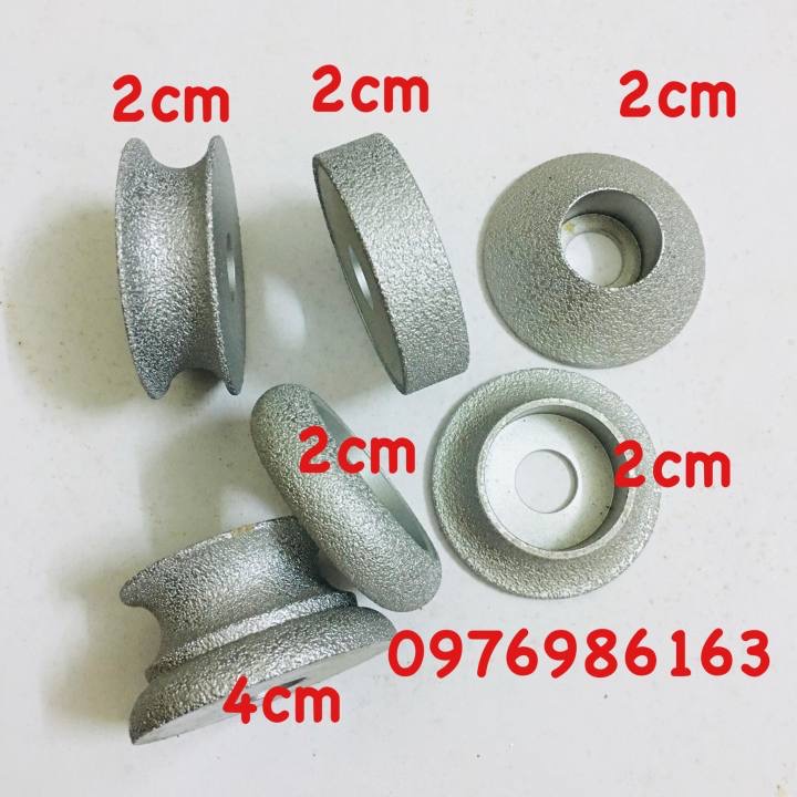 Bộ 6 đầu bo phào đá lắp máy mài cầm tay D75