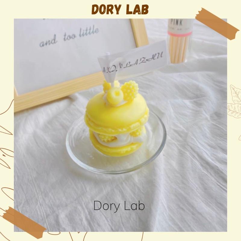 Nến Thơm Bánh Macaron Mix Topping Nhiều Màu Sắc Size Lớn 5cm - Dory Lab