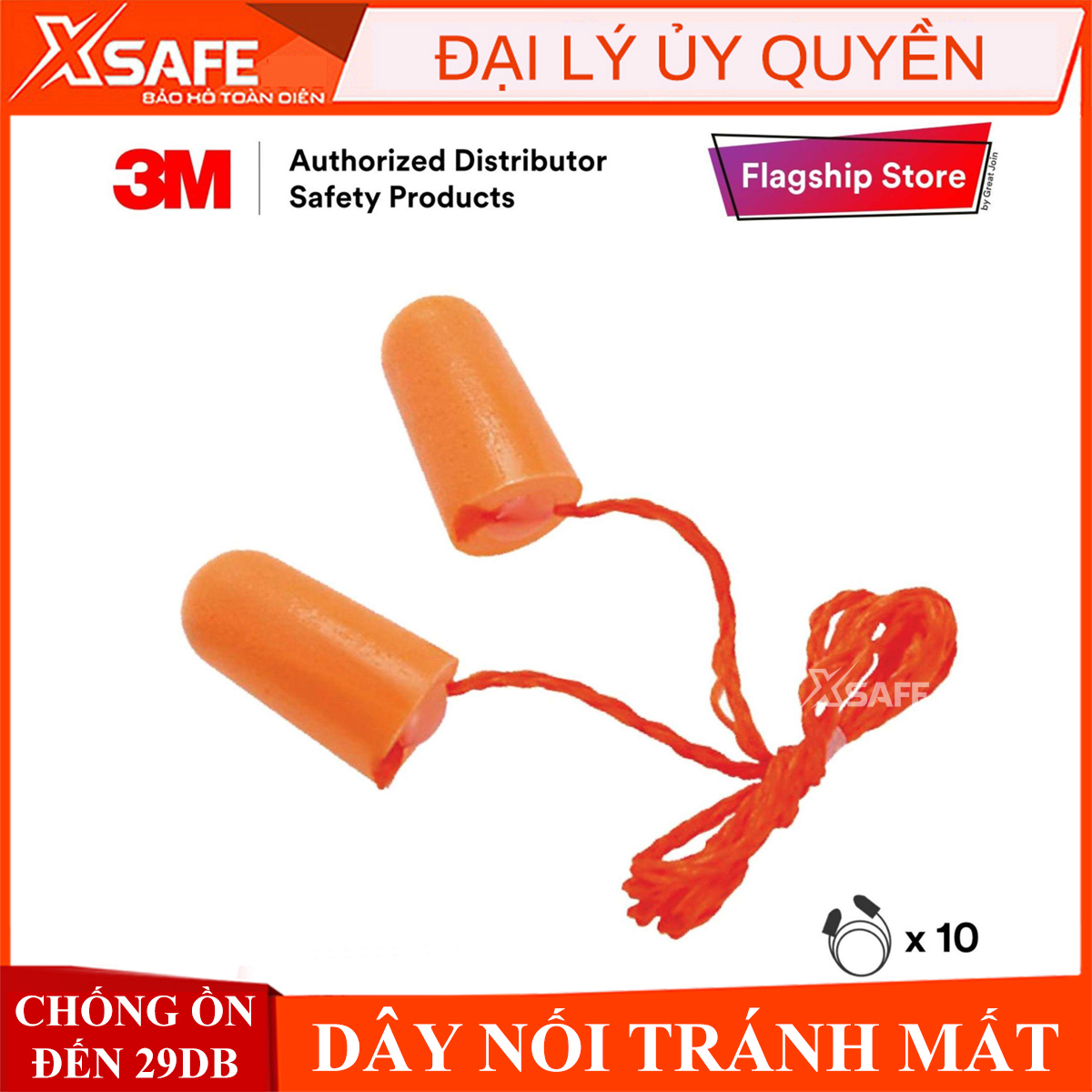 Nút tai chống ồn 3M 1110 - Bịt tai chống ồn lên đến 29Db