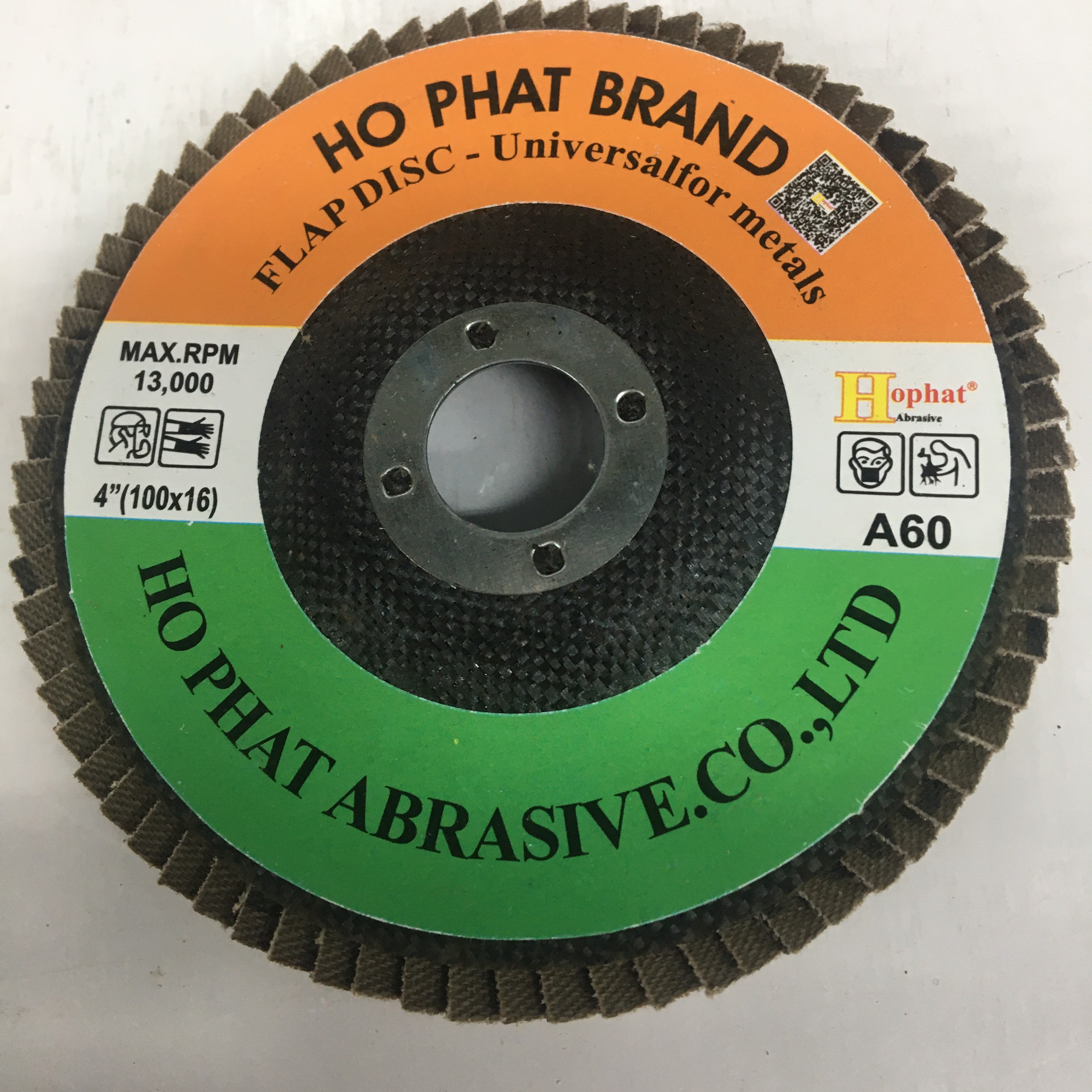 Đá nhám xếp Hophat kích thước 100 x 16mm độ hạt A40 / A60 / A80 dùng cho việc mài nhẵn, chà nhám, đánh bóng