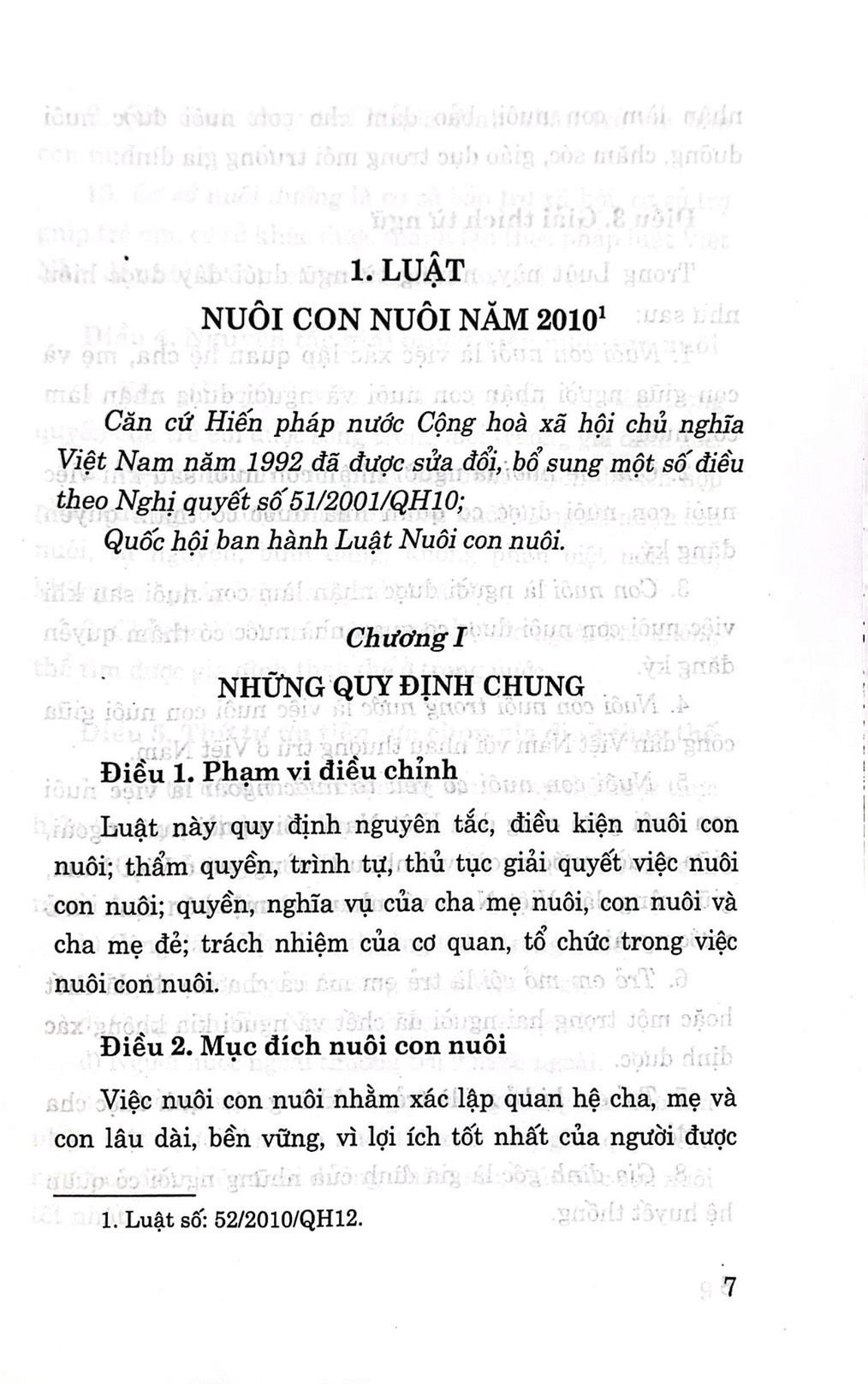 Luật nuôi con nuôi và văn bản hướng dẫn thi hành