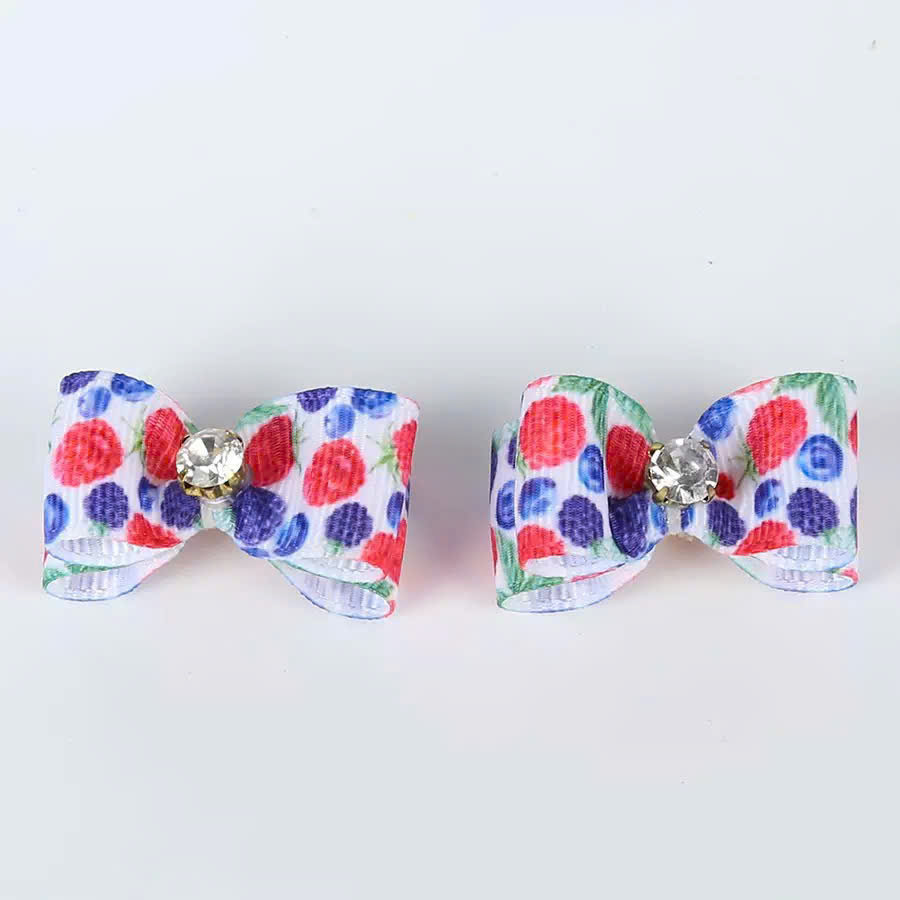 NƠ KẸP TÓC SANG TRỌNG NHIỀU MÀU DỄ THƯƠNG MÃ 17 XINH XẮN CHO THÚ CƯNG CHÓ MÈO