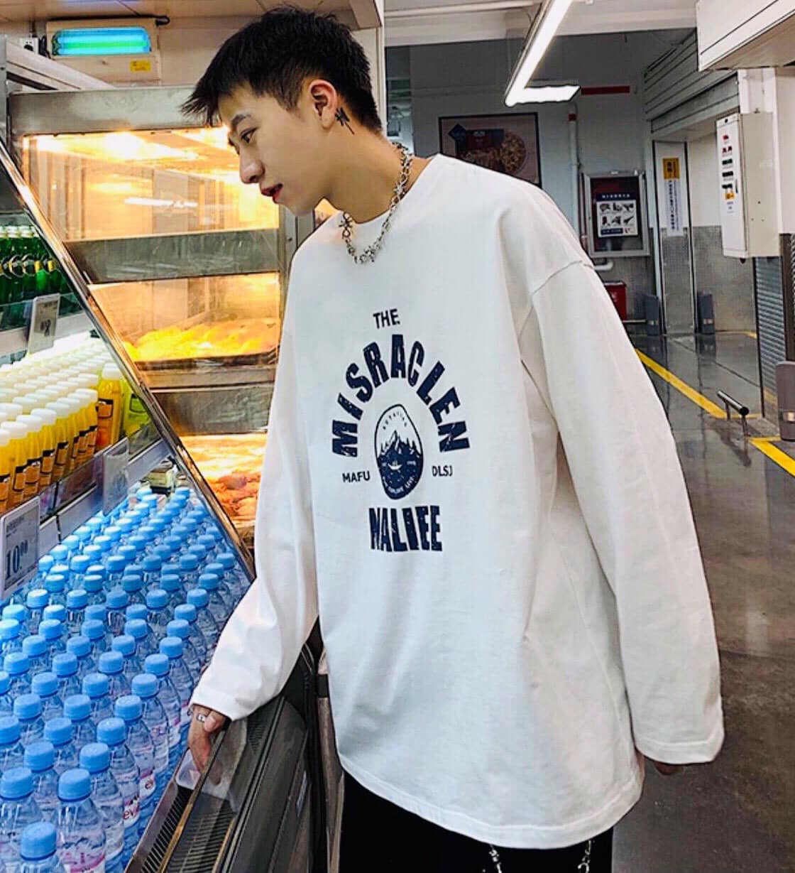 Áo thun tay dài form rộng unisex - áo sweater Naliee