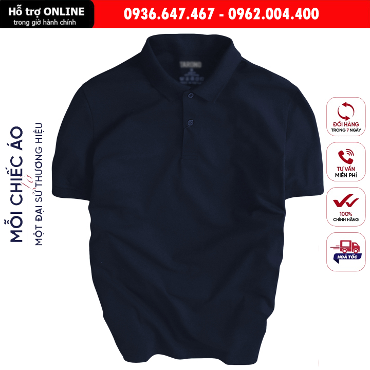 Áo thun nam POLO trơn vải cá sấu cotton cao cấp ngắn tay cực sang trọng