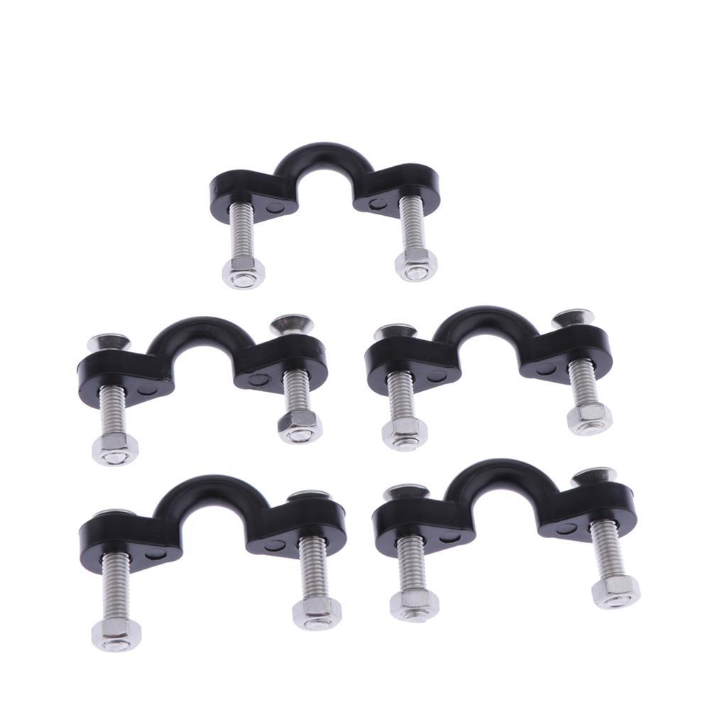 5 Pack Buckle Set Kayaking Surfing Canoe Boat Pad Eyes With Screws