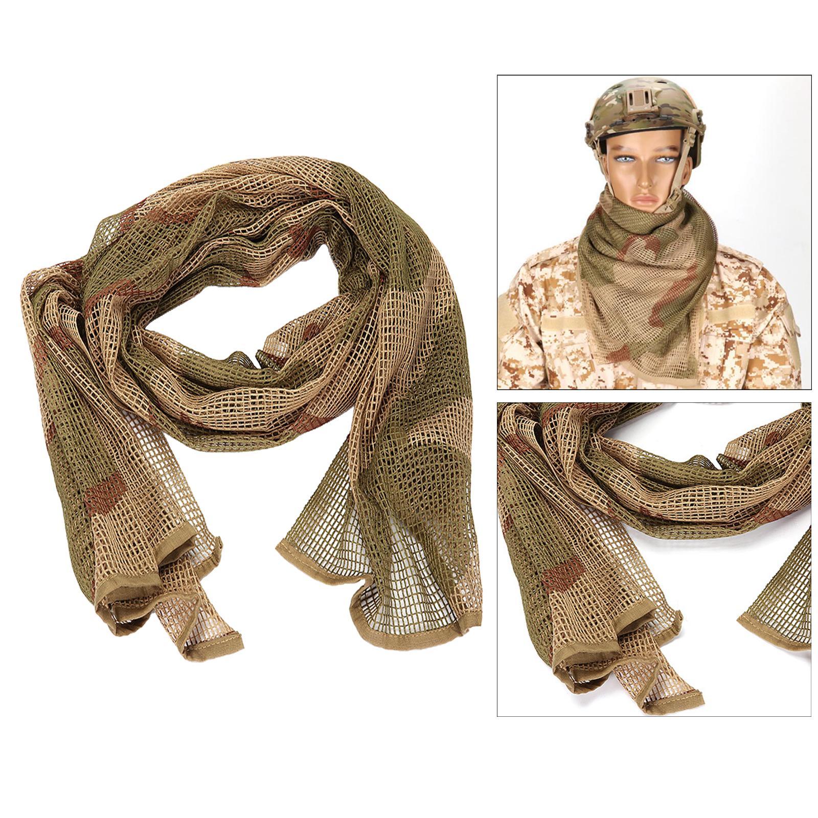 Camouflage Scarf Scarves Face Veil Mask Bandana Women Men for Hunting Outdoor Activities