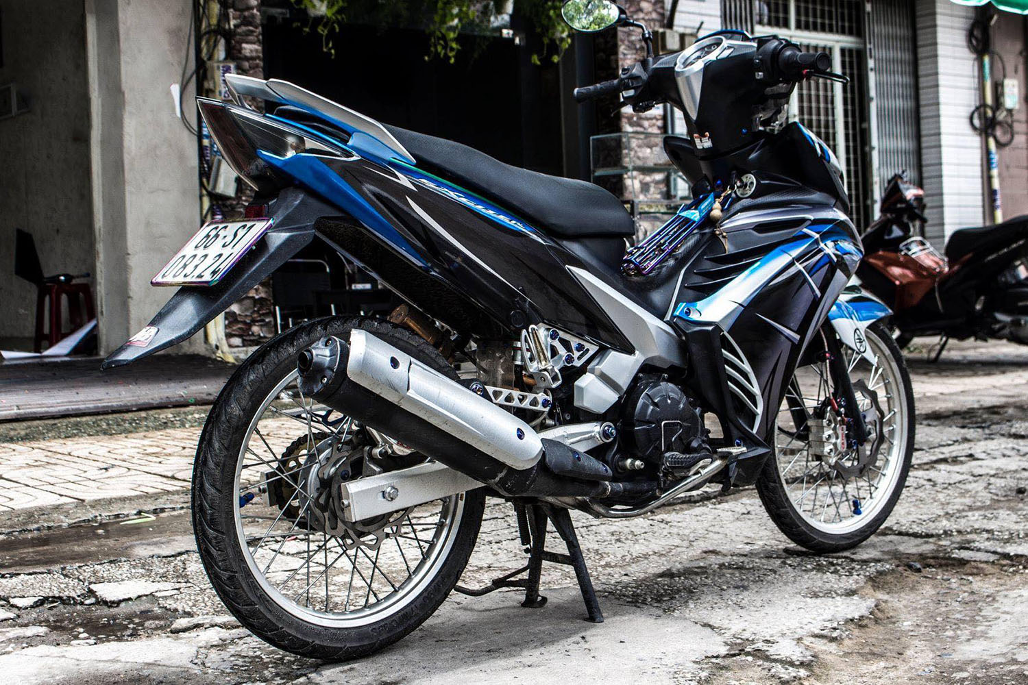 Tem trùm Exciter 135 Blue Dragon