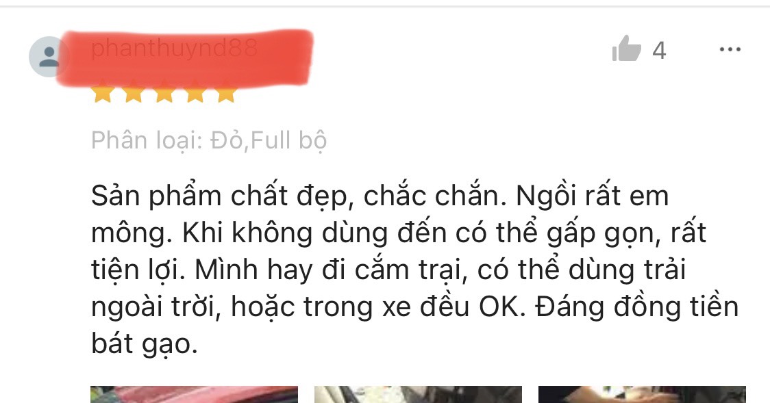 ĐỆM NGỦ GHẾ SAU Ô TÔ GẤP GỌN KHÔNG BƠM HƠI BẢO HÀNH 2 NĂM