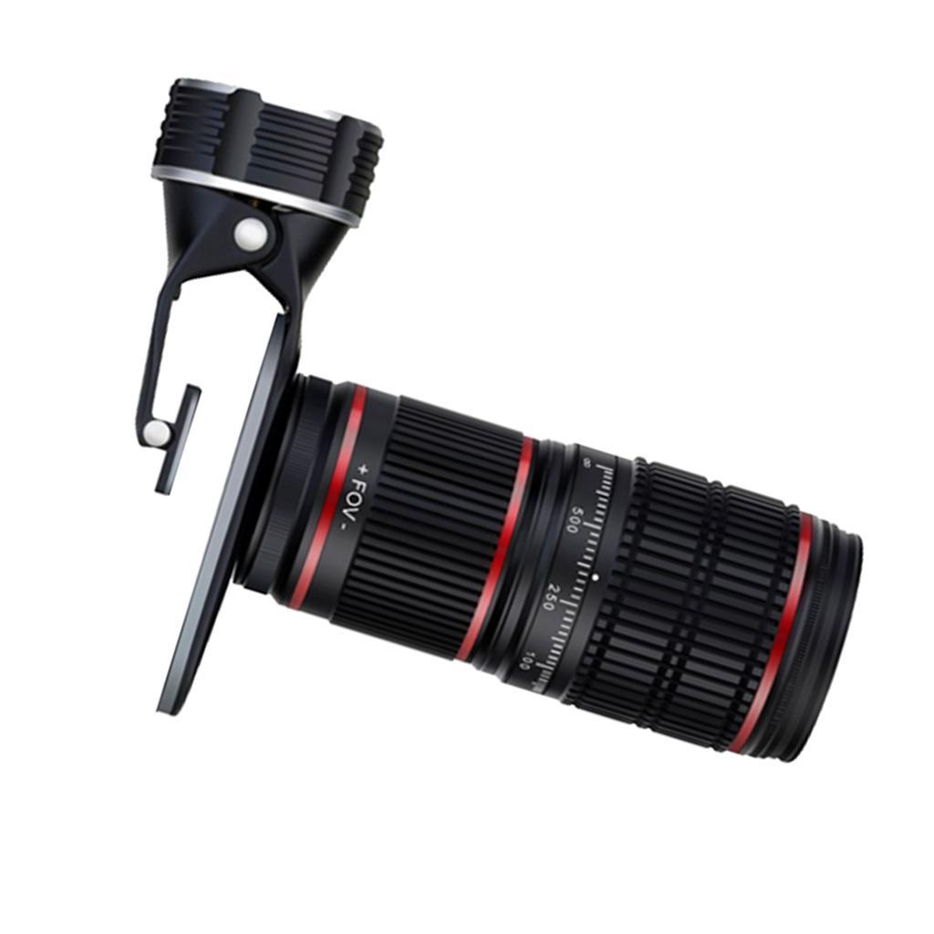 5 in1 12.8x Zoom Ourdoor Hiking Telescope Lens Camera HD for Phone Lenses