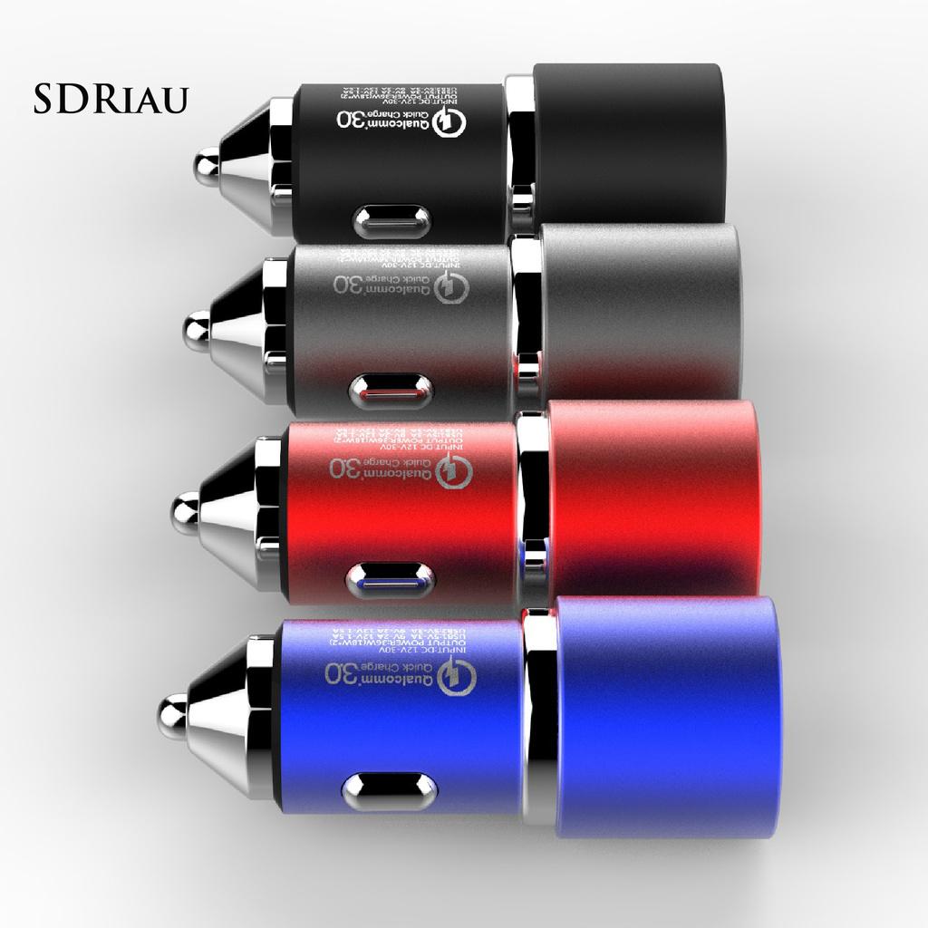 Củ Sạc Nhanh Hai Cổng Usb Xqxdzx Qc3.0 12 / 24v 4.8a Cho Xe Hơi