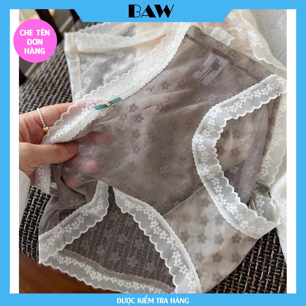 Bộ 5 Quần Lót Ren Nữ phối nơ thương hiệu Baw mã KQA6