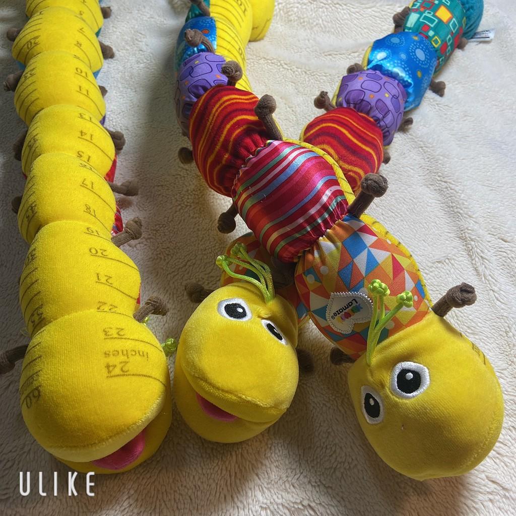 Đồ chơi vải Sâu leng keng phát triển đa giác quan cho bé -  Sâu sột soạt  thước đo chiều cao cho bé