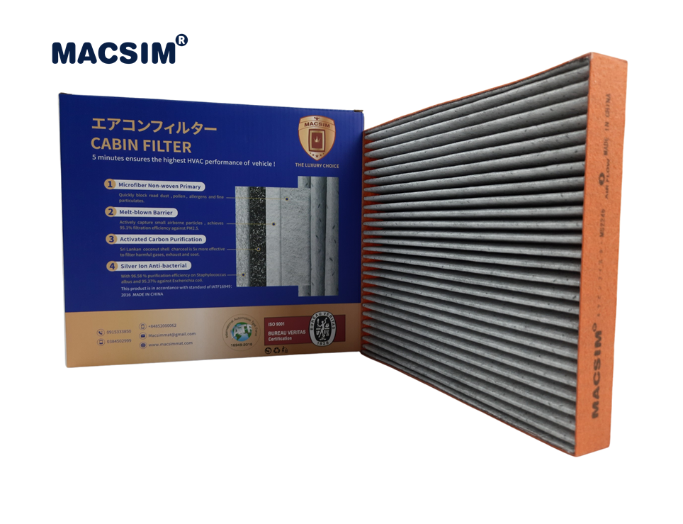 Lọc gió điều hòa cao cấp Macsim N95 xe ô tô Acurra RDX 7 seat - 2013 - 2016