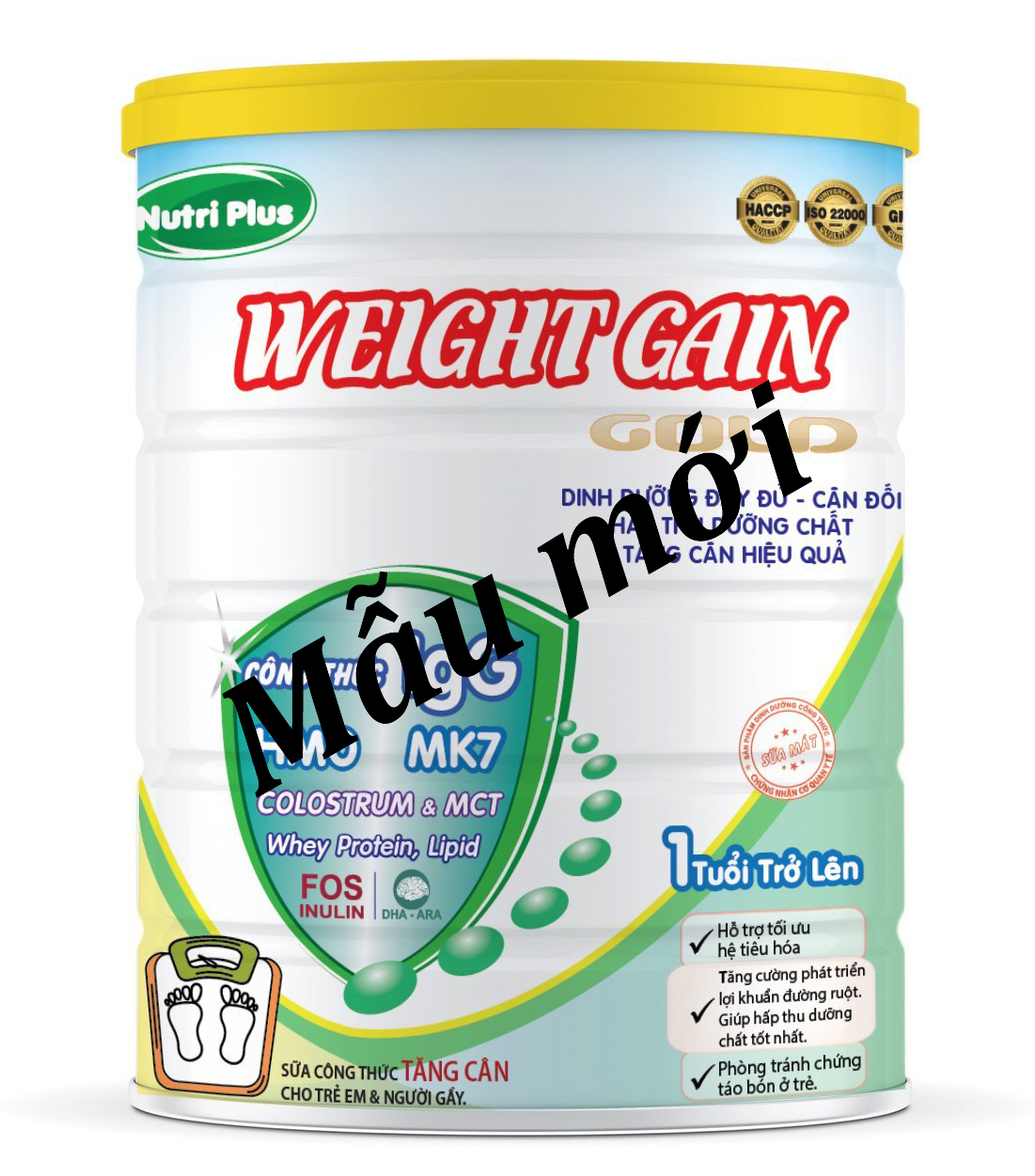 Sữa bột dinh dưỡng Nutri Plus Weight Gain dành cho người gầy, tăng cân hiệu quả Sunbaby NTSBTH2019