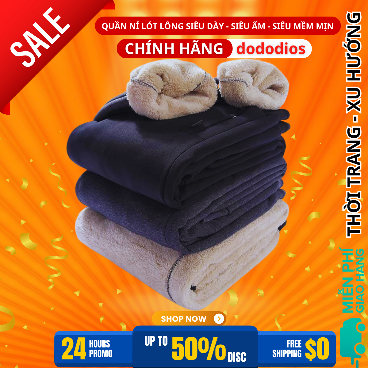 Quần nỉ nam thể thao lót lông cao cấp dày dặn đủ size từ 48-100kg jogger cho nam chính hãng dododios