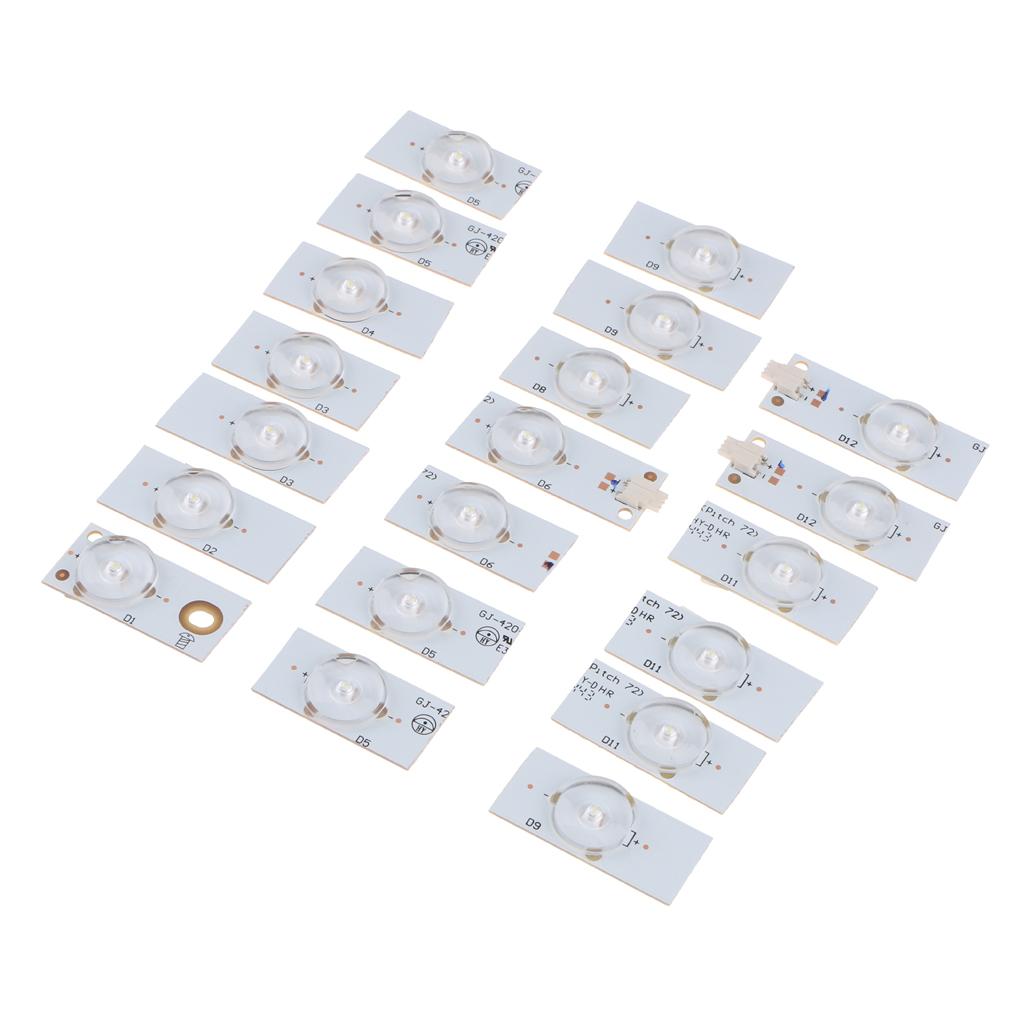 Chiếu Hậu Tivi Thay Thế SMD Hạt Đèn 6V Cho 32-65in Tivi, Gói 20
