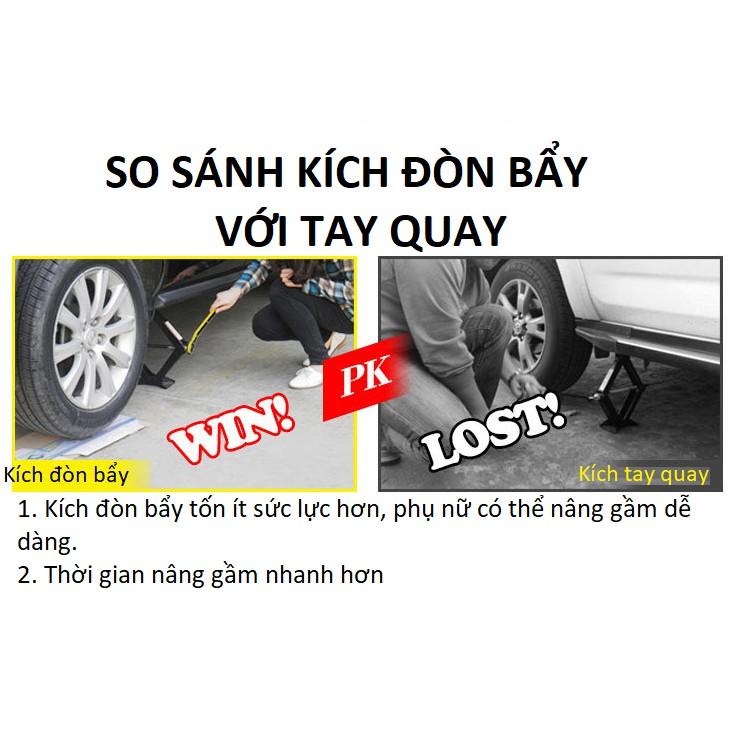 Kích chữ a , kích thay lốp 3 tấn có đòn bẩy nâng gầm dễ dàng model 2020 tiết kiệm công sức