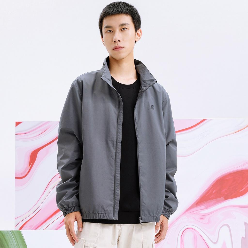 Áo khoác jacket nam Xtep dáng rộng thoải mái, màu sắc trung tính dễ mặc 879329120146