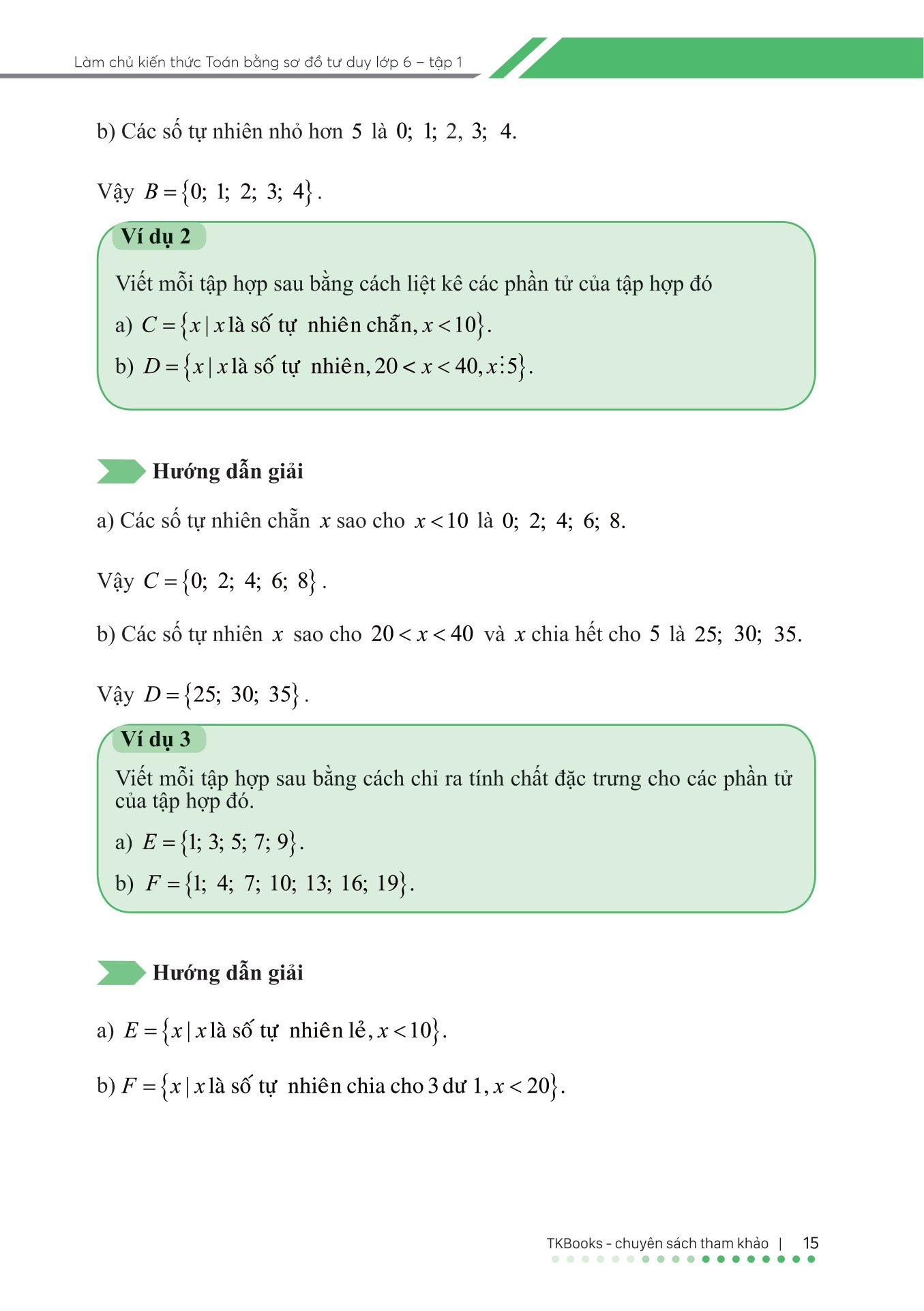 Làm Chủ Kiến Thức Toán Bằng Sơ Đồ Tư Duy Lớp 6 - Tập 1