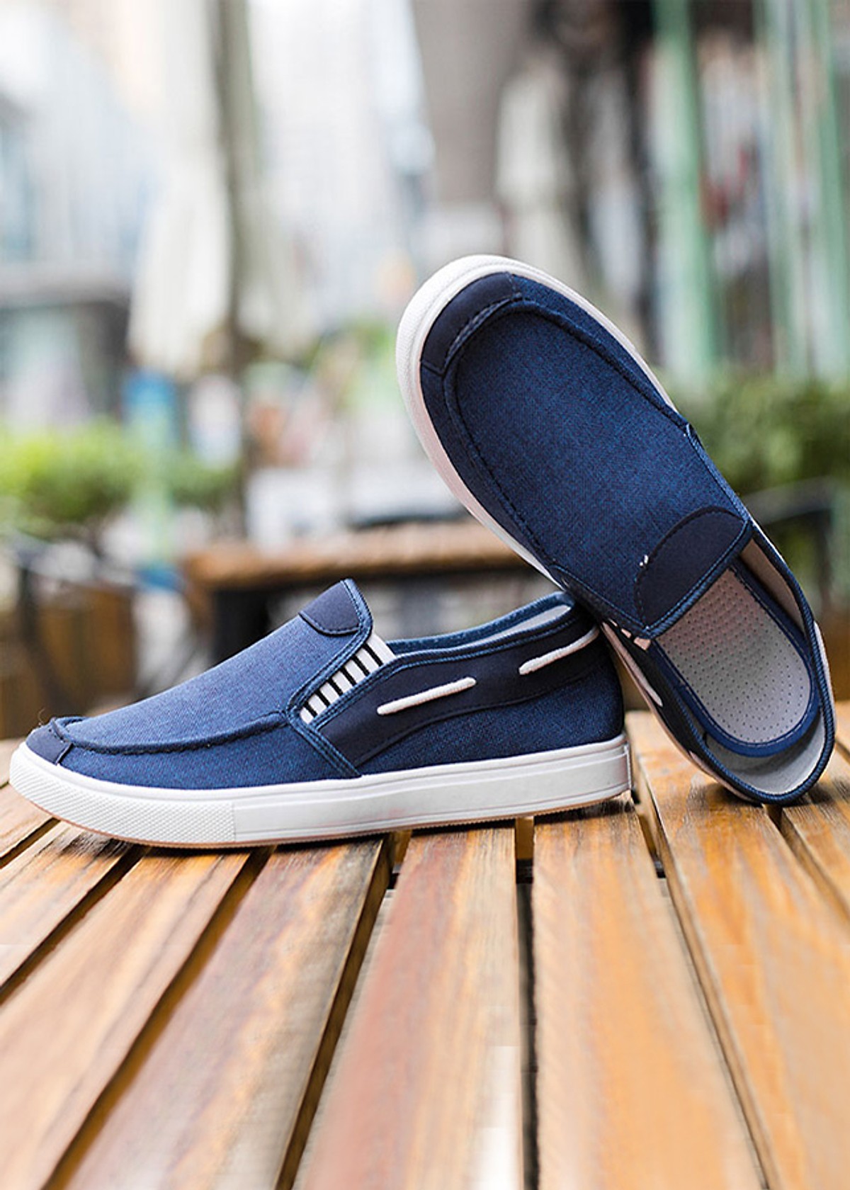 Giày Sneakers TZN Nam Xanh Navy Cao Cấp - TN95