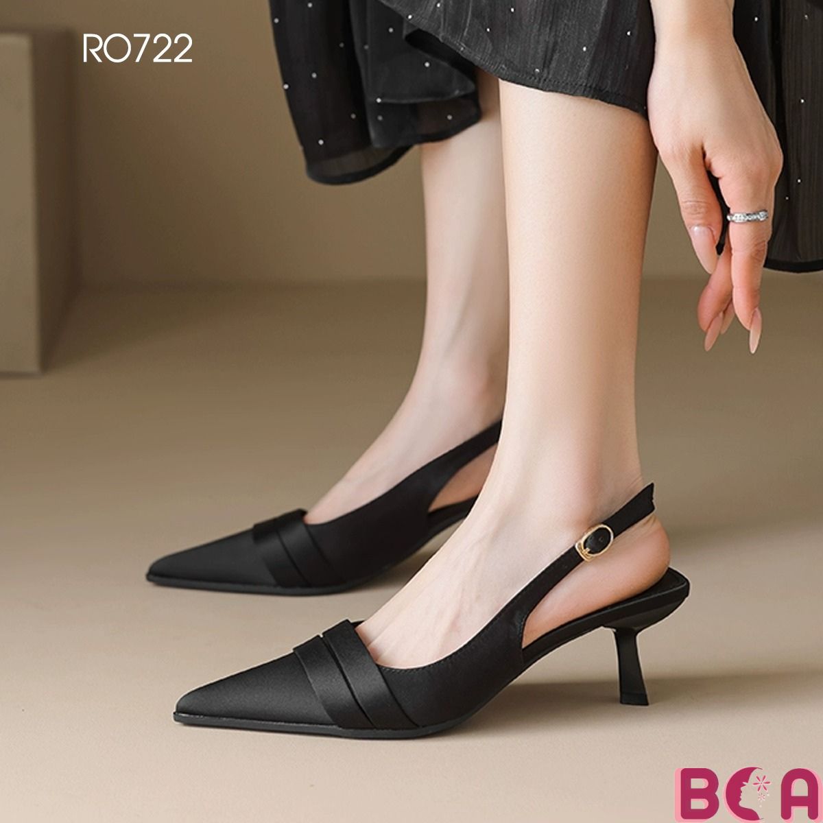 [TIỂU THƯ]  Giày Công Sở Nữ Style Mới Cao Gót 6 phân RO722 ROSATA tại BCASHOP - Sang - Xịn - Êm - Tôn Chân - Tôn Dáng