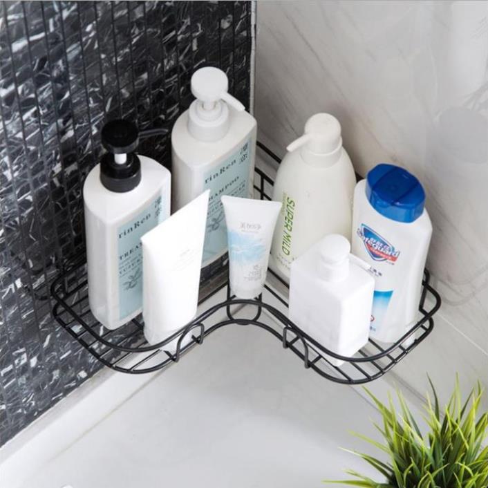 Kệ góc dán tường siêu dính trong nhà tắm ,nhà bếp siêu tiện dụng h1
