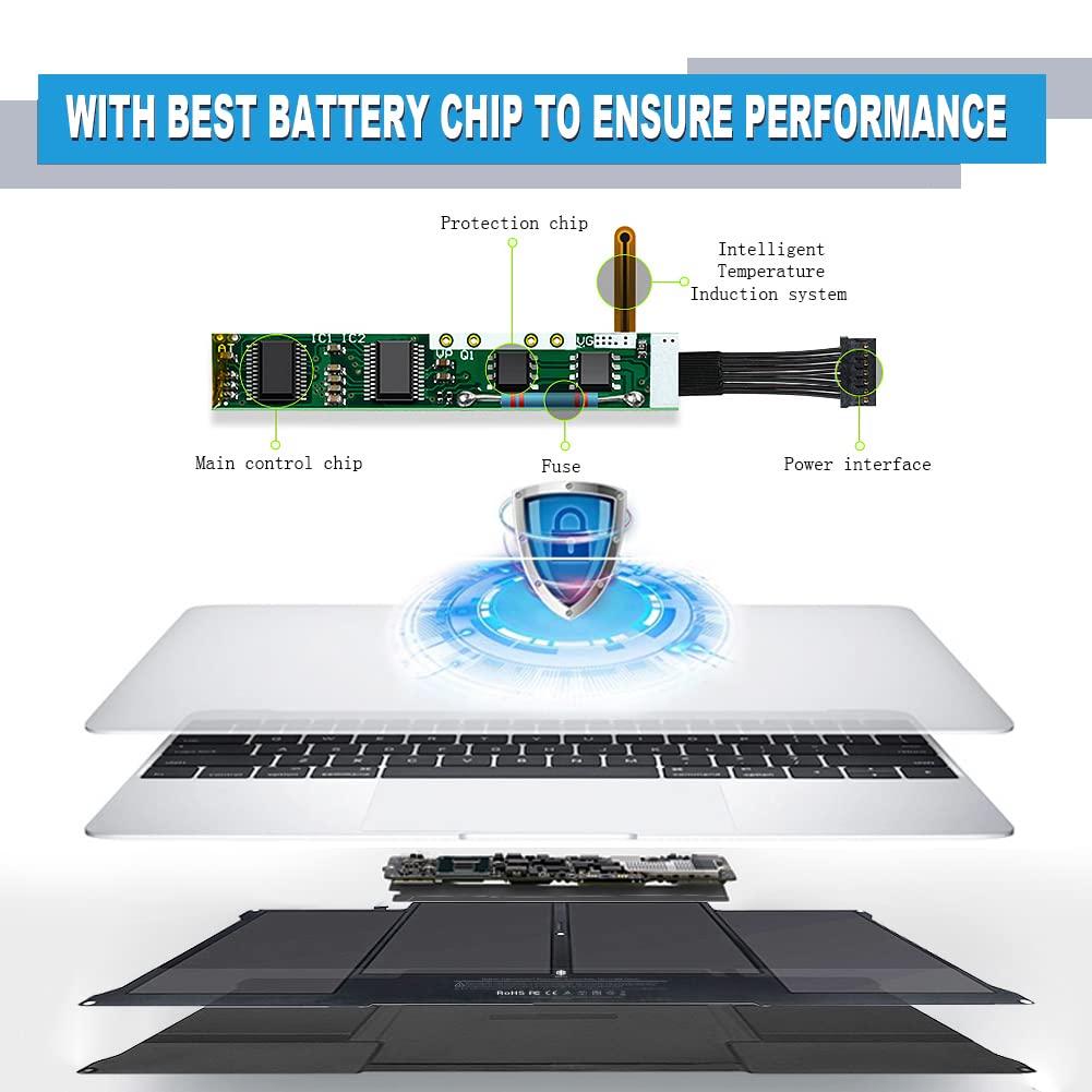 Pin Tương Thích Cho Macbook Air 13 Inch A1405 A1466 Mid 2012 2013 Early 2014 2015 TEEEMO PC Hàng Nhập Khẩu New Seal